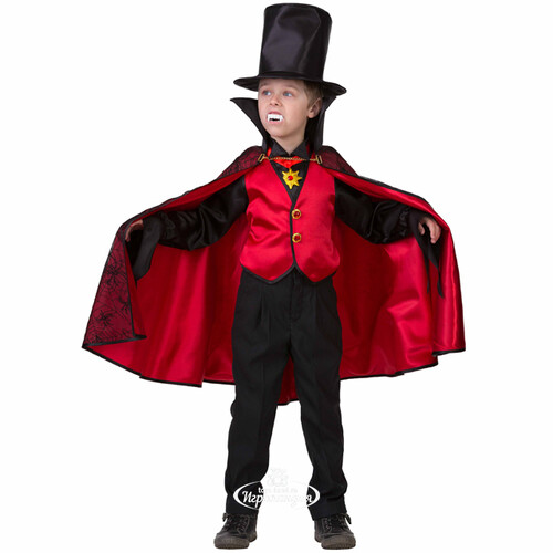Карнавальный костюм Дракула в Цилиндре, рост 146 см Батик
