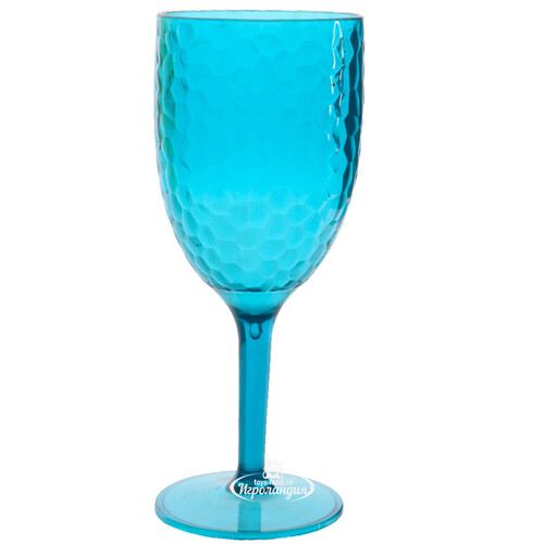 Пластиковый бокал для вина Портофино 20 см голубой Kaemingk