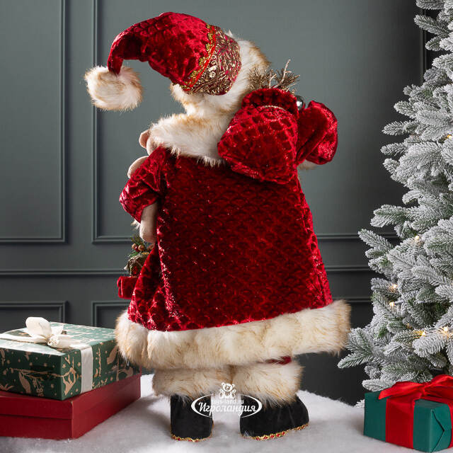 Фигура Дед Мороз - Долгожданный гость с подарками 80 см EDG