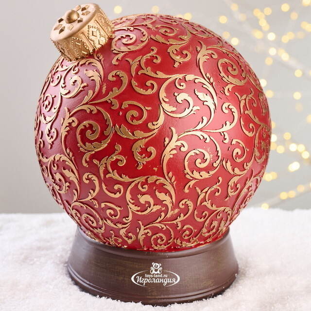 Светящаяся композиция Шар - Olde Christmas Town 23 см, музыка, движение EDG (ЭДГ)