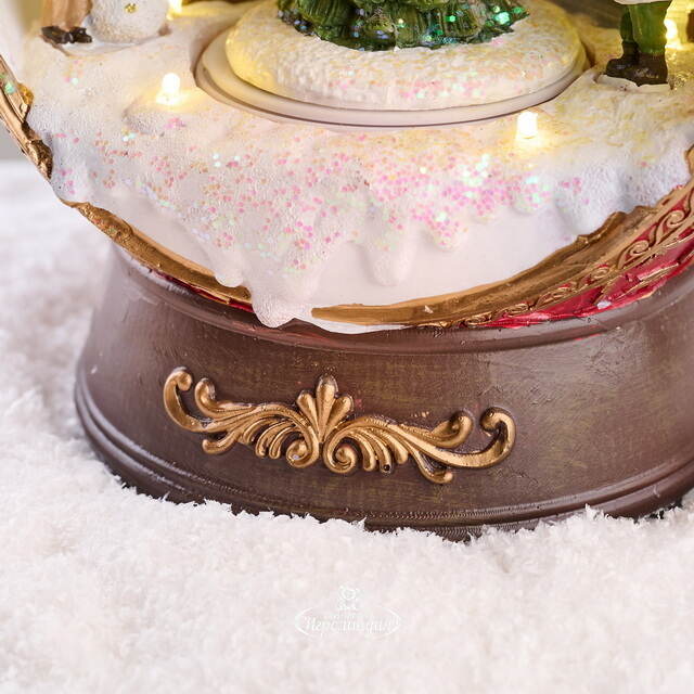 Светящаяся композиция Шар - Olde Christmas Town 23 см, музыка, движение EDG (ЭДГ)