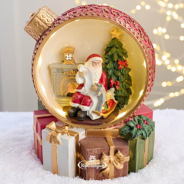 Светящаяся композиция Шар - Christmas at Santa 17 см EDG (ЭДГ)