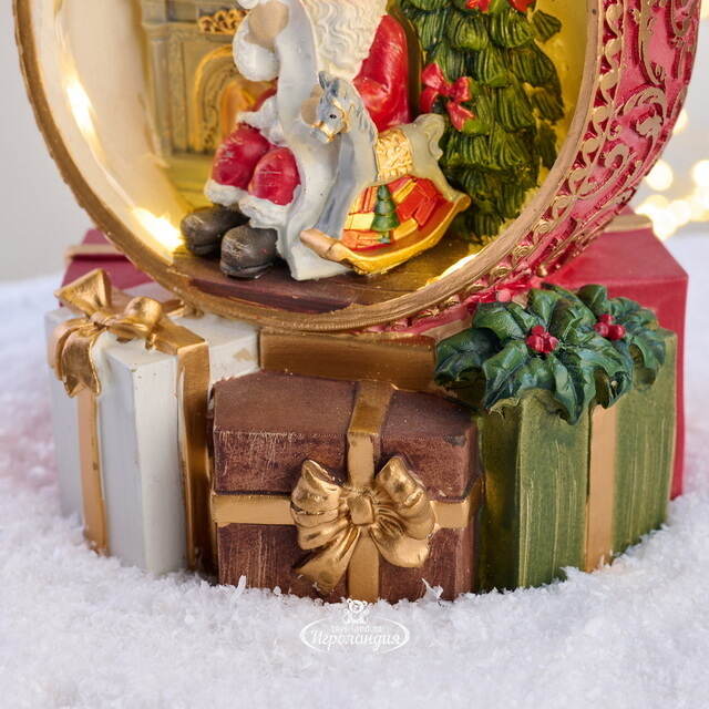 Светящаяся композиция Шар - Christmas at Santa 17 см EDG (ЭДГ)