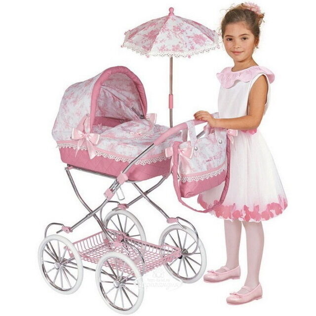 Коляска для куклы Даниэла с сумочкой и зонтиком 81 см Decuevas Toys