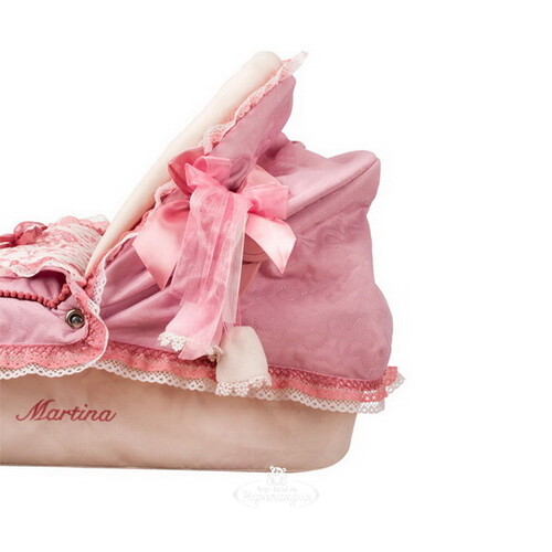 Коляска для куклы с сумкой и зонтиком Мартина 81 см розовая Decuevas Toys