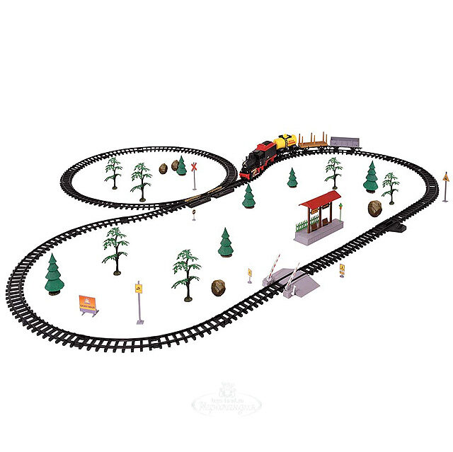 Железная дорога Royal Express 7.76 м 66 элементов звук свет дым Golden Bright (Голдэн Брайт)