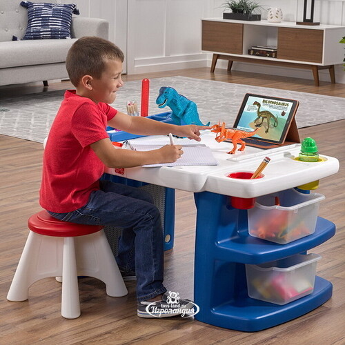 Детский стол для творчества Создатель со стулом 109*66*51 см Step2