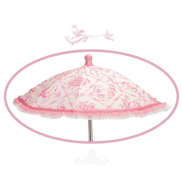 Коляска для куклы Даниэла с сумкой и зонтиком 90 см бело-розовая Decuevas Toys