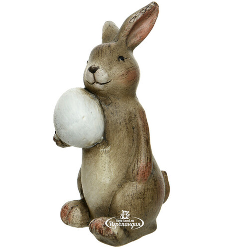 Керамическая садовая фигурка Пасхальный Кролик Люк 11 см Kaemingk