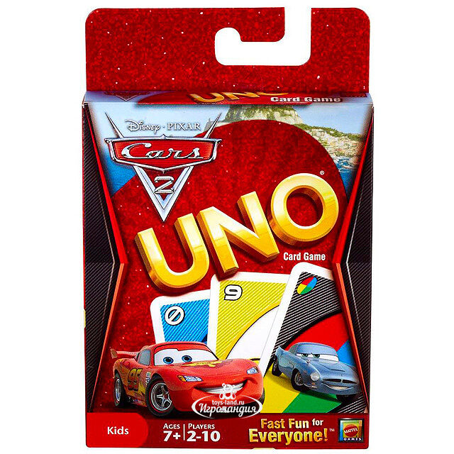 Настольная игра УНО Тачки-2 купить в интернет-магазине Игроландия toys ...