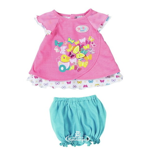 Набор одежды для куклы Baby Born 43 см: Розовая туника с шортами, 2 предмета Zapf Creation