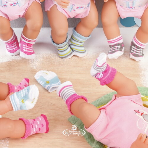 Набор носков для куклы Baby Born, 2 пары Zapf Creation