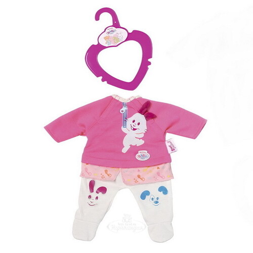 Набор одежды для куклы Baby Born 32 см: Розовый комбинезон Zapf Creation