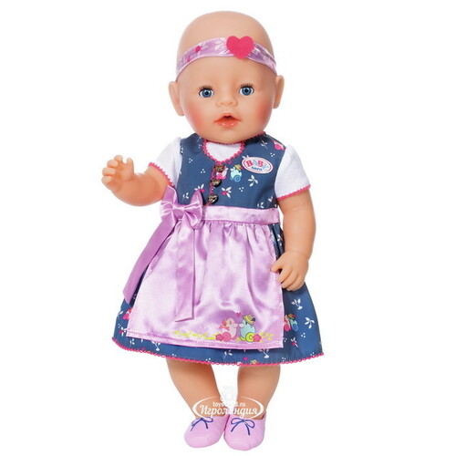 Набор одежды для куклы Baby Born 43 см: Платье с передником, 3 предмета Zapf Creation