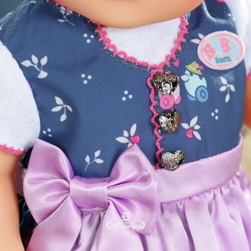 Набор одежды для куклы Baby Born 43 см: Платье с передником, 3 предмета Zapf Creation