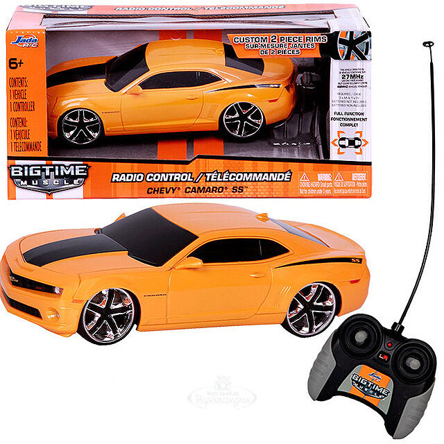 Радиоуправляемая модель "2010 Chevy Camaro SS", 18 см, 1:24 Jada Toys