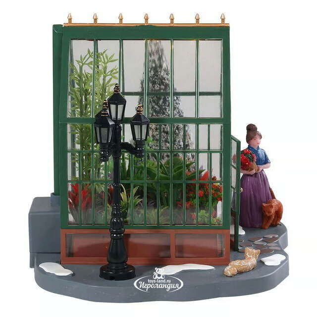Композиция Викторианская теплица 18*16 см, подсветка, на батарейках Lemax (Лемакс)