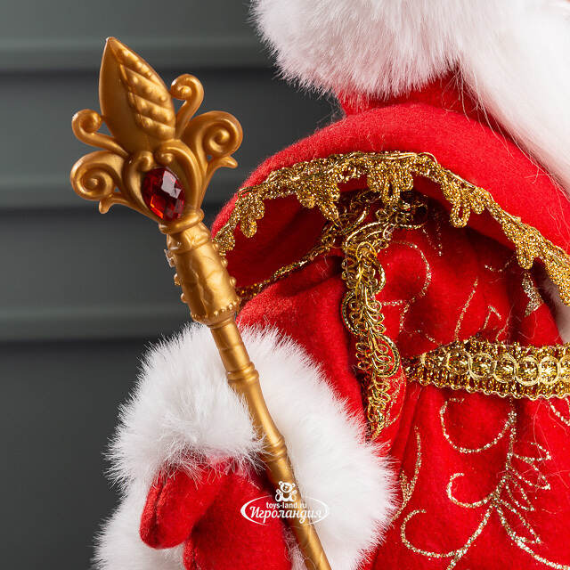 Фигура Дед Мороз - Хозяин Зимы в красной шубе 30 см Triumph Tree