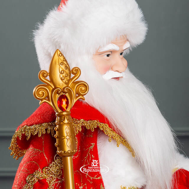 Фигура Дед Мороз - Хозяин Зимы в красной шубе 50 см Triumph Tree