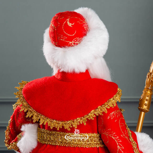 Фигура Дед Мороз - Хозяин Зимы в красной шубе 50 см Triumph Tree