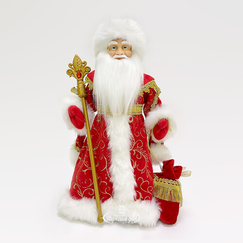Фигура Дед Мороз - Хозяин Зимы в красной шубе 50 см Triumph Tree