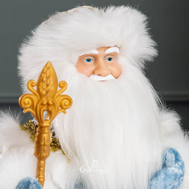 Фигура Дед Мороз - Хозяин Зимы в бежевой шубе 30 см Triumph Tree