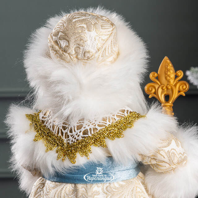 Фигура Дед Мороз - Хозяин Зимы в бежевой шубе 30 см Triumph Tree