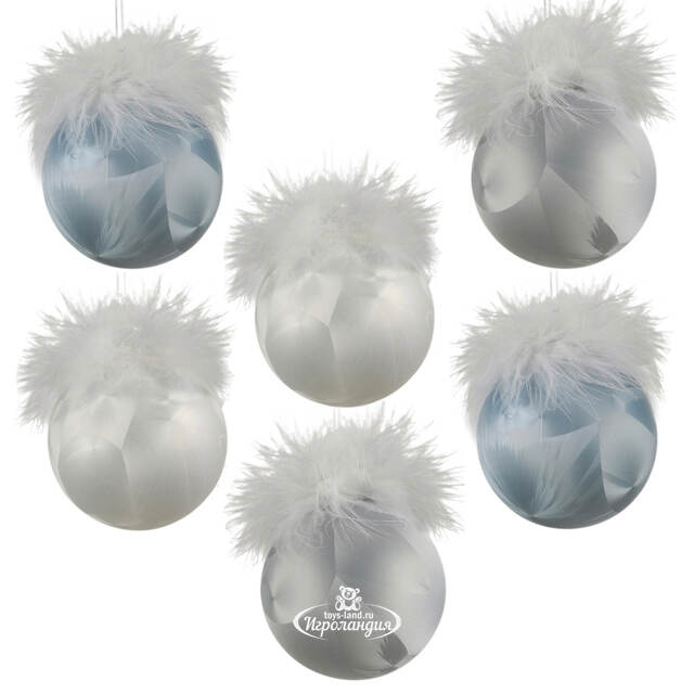 Набор стеклянных шаров Hiver Glacial 8 см, 12 шт Edelman