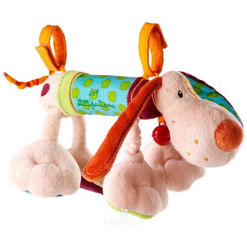 Развивающая игрушка-подвеска Собачка Джеф, 28 см Lilliputiens