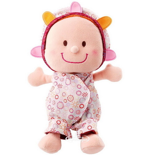 Мягкая кукла Малышка Элейн в переноске 22*15 см Lilliputiens