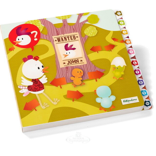 Интерактивная книга - игра Курочка Офелия, 27*25*2 см Lilliputiens