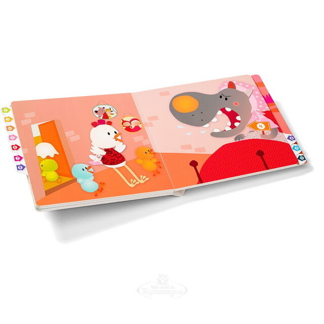 Интерактивная книга - игра Курочка Офелия, 27*25*2 см Lilliputiens
