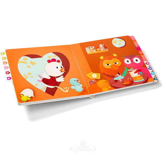 Интерактивная книга - игра Курочка Офелия, 27*25*2 см Lilliputiens
