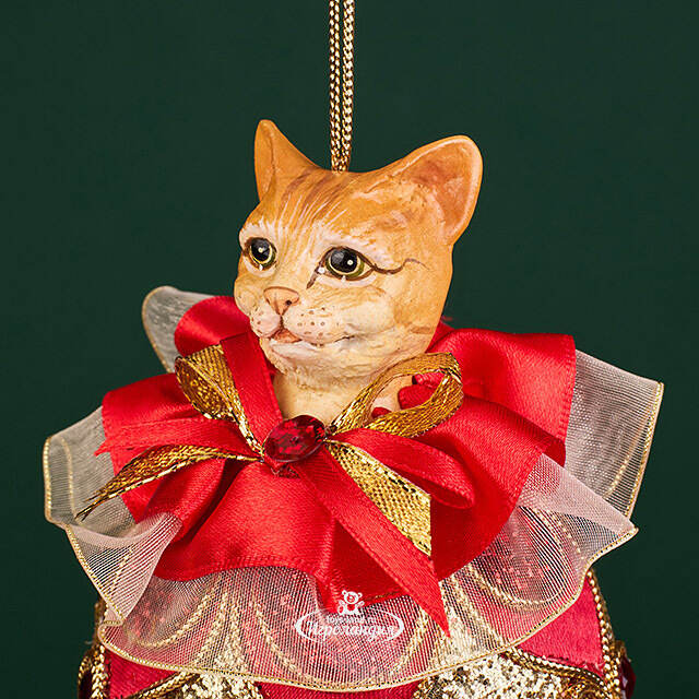 Елочная игрушка Кот Персиваль 23 см, подвеска Christmas Deluxe