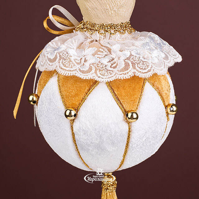 Елочная игрушка Кролик Джермэйн 25 см, подвеска Christmas Deluxe