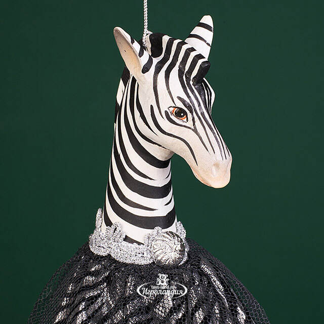 Елочная игрушка Зебра Филберт 36 см, подвеска Christmas Deluxe