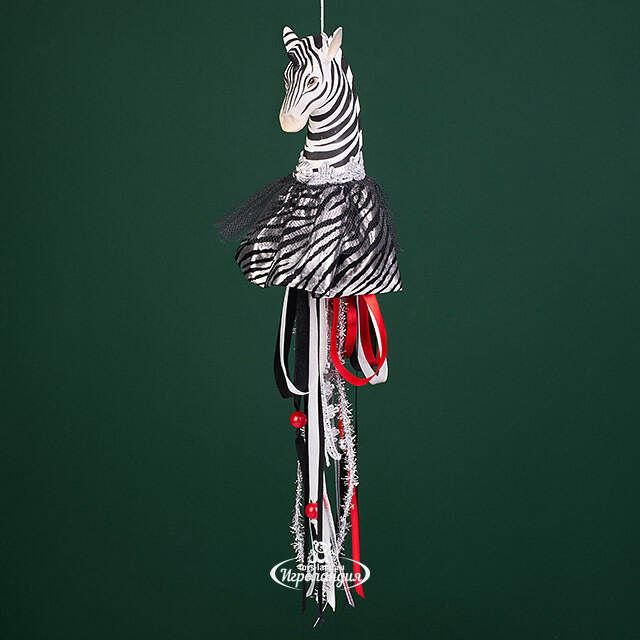 Елочная игрушка Зебра Филберт 36 см, подвеска Christmas Deluxe