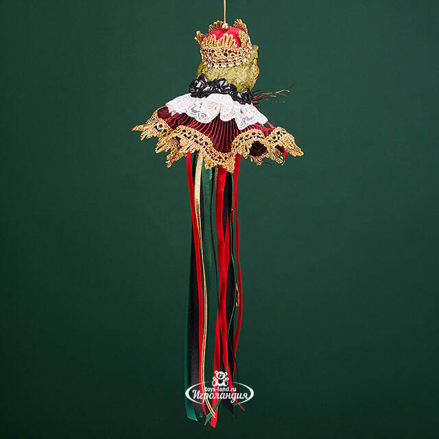 Елочная игрушка Лягушка - Vestito Reali 36 см, подвеска Christmas Deluxe