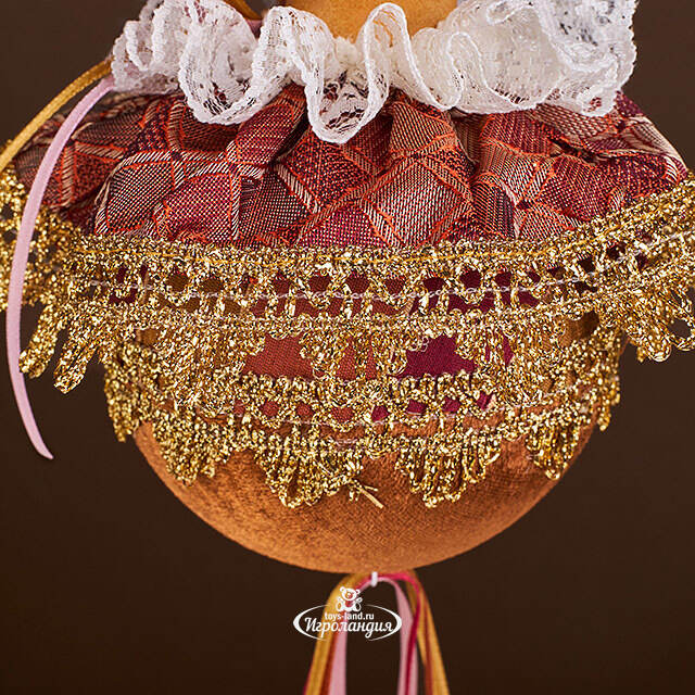 Елочная игрушка Кот Микаэль в шапочке 18 см, подвеска Christmas Deluxe