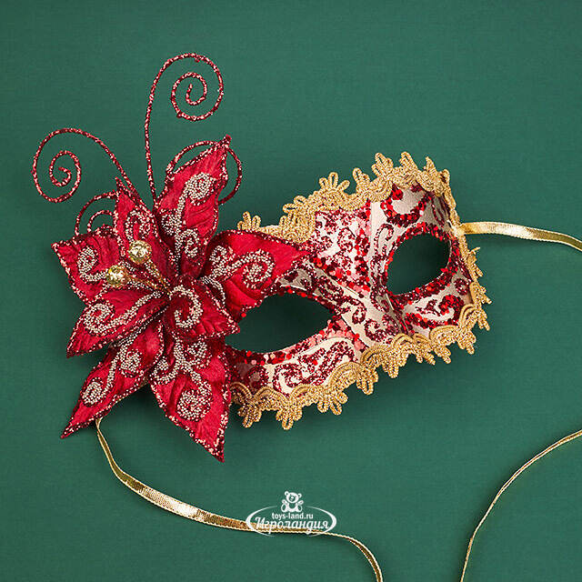 Карнавальная маска Lusso Doriane 20 см Christmas Deluxe