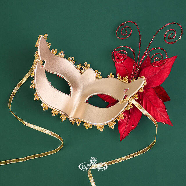 Карнавальная маска Lusso Doriane 20 см Christmas Deluxe