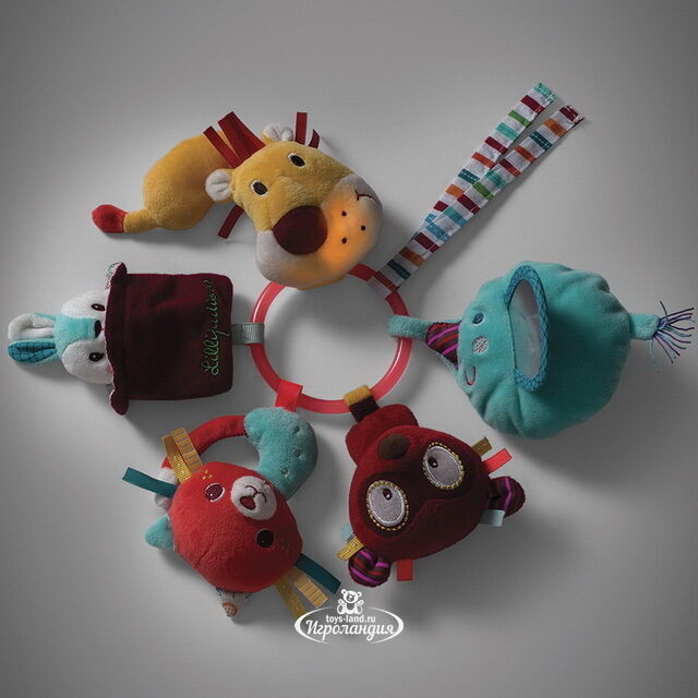 Развивающая игрушка Цирк Шапито с погремушкой, 23 см Lilliputiens