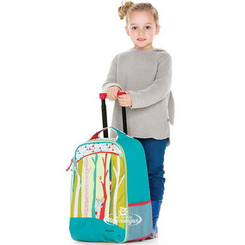 Детский чемодан на колесиках Сказочный лес, 35*42 см Lilliputiens