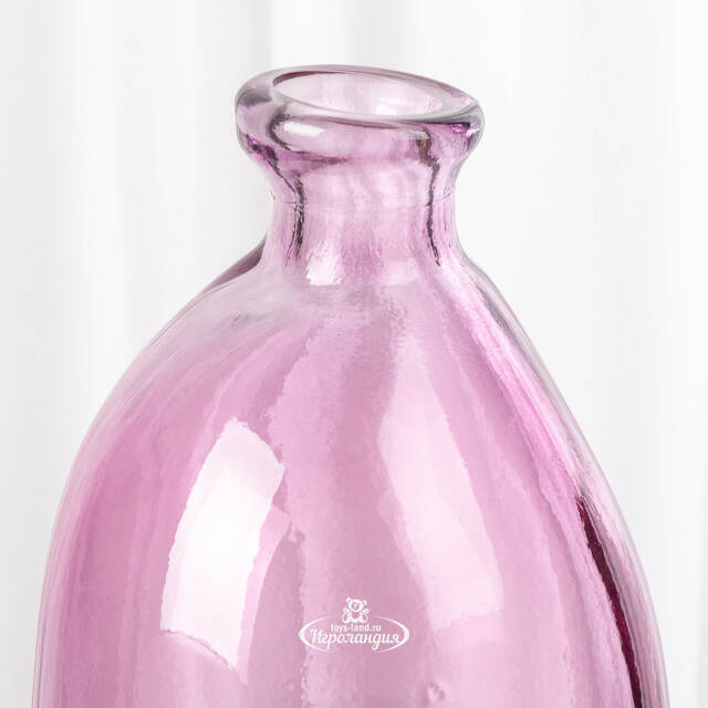 Стеклянная ваза-бутылка Eiter Rose 35 см Kaemingk