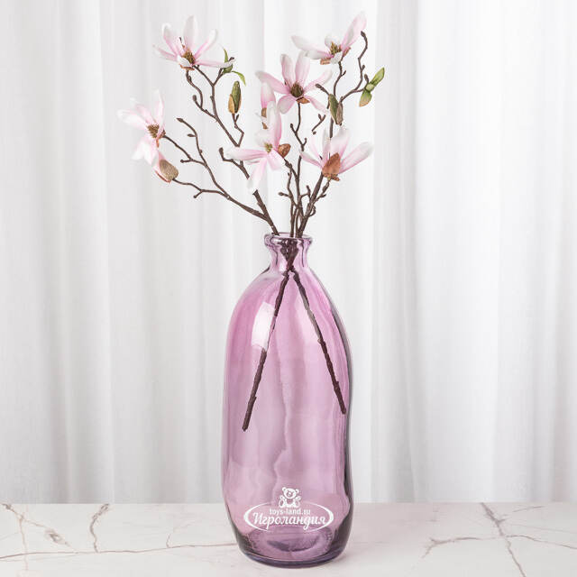 Стеклянная ваза-бутылка Eiter Rose 35 см Kaemingk