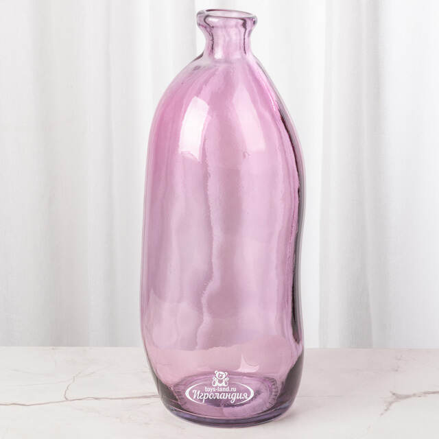 Стеклянная ваза-бутылка Eiter Rose 35 см Kaemingk