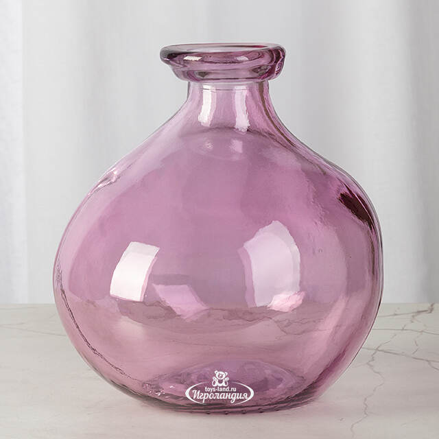 Стеклянная ваза-бутылка Eiter Rose 18 см Kaemingk