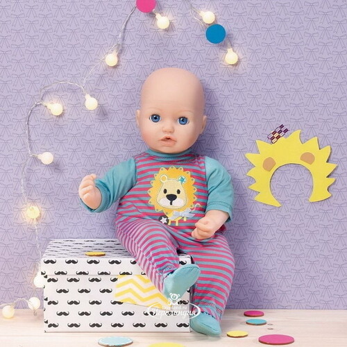 Набор одежды для куклы Baby Born 43 см: Комбинезон в полоску Zapf Creation
