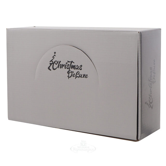 Набор стеклянных шаров Divorze Turchese 8 см, 5 шт, уцененный Christmas Deluxe (Кристмас Делюкс)