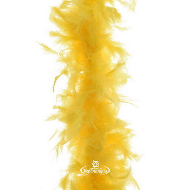Гирлянда Боа из перьев 184 см желтый Kaemingk